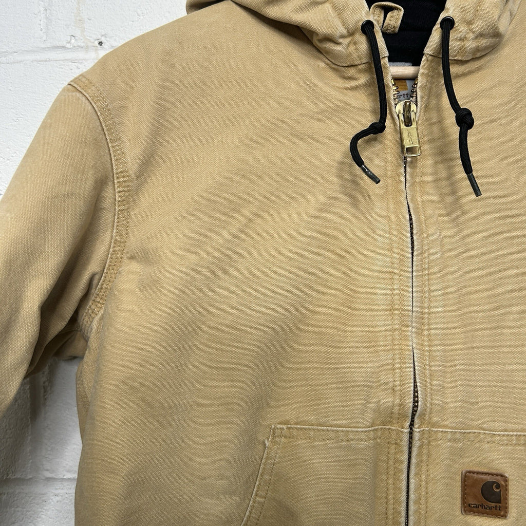 Vintage Carhartt Quilted Hooded Active Jacket “Wheat” J130 WET Men’s Small