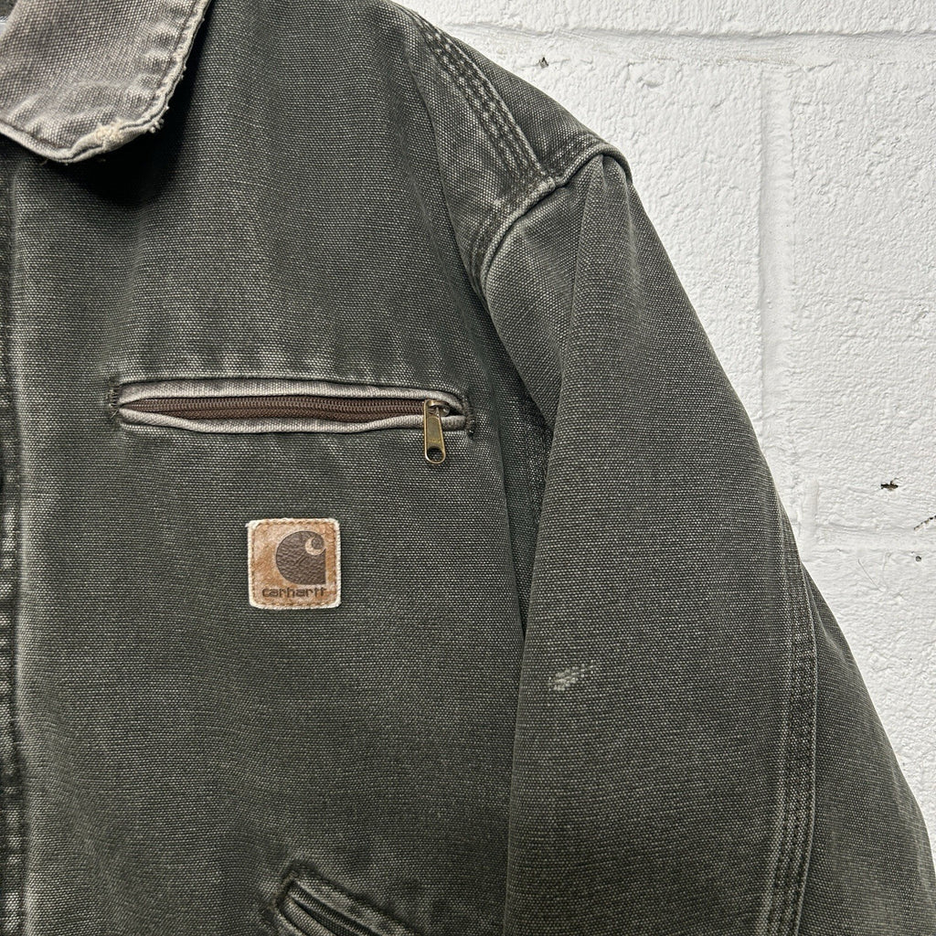 Vintage Carhartt Blanket-Lined Detroit Jacket “Moss Green” J97 MOS Men’s Small
