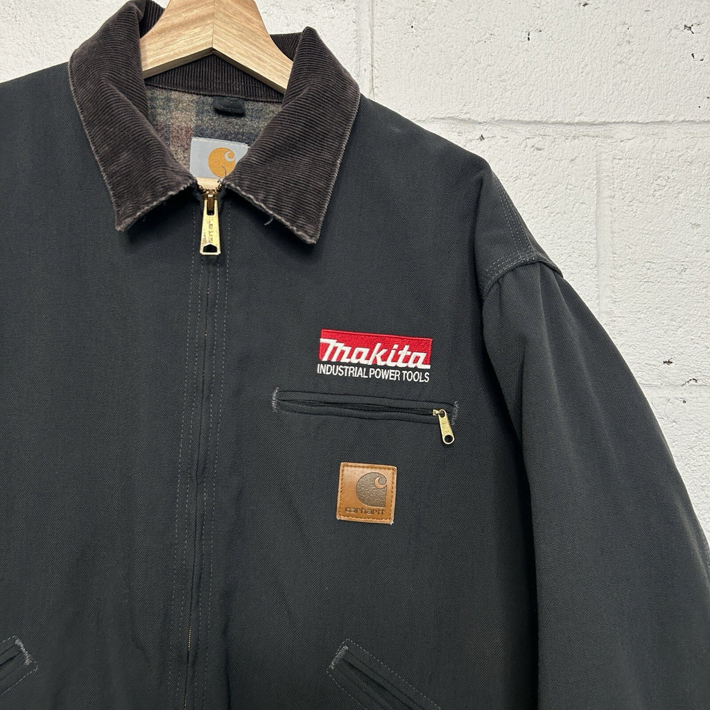 Vintage Carhartt Blanket-Lined Detroit Jacket “Charcoal” J128 CHR Men’s X-Large