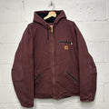 Carhartt Sherpa-Lined Hooded Detroit Jacket “Port Heather” J141 PRT Men’s XL