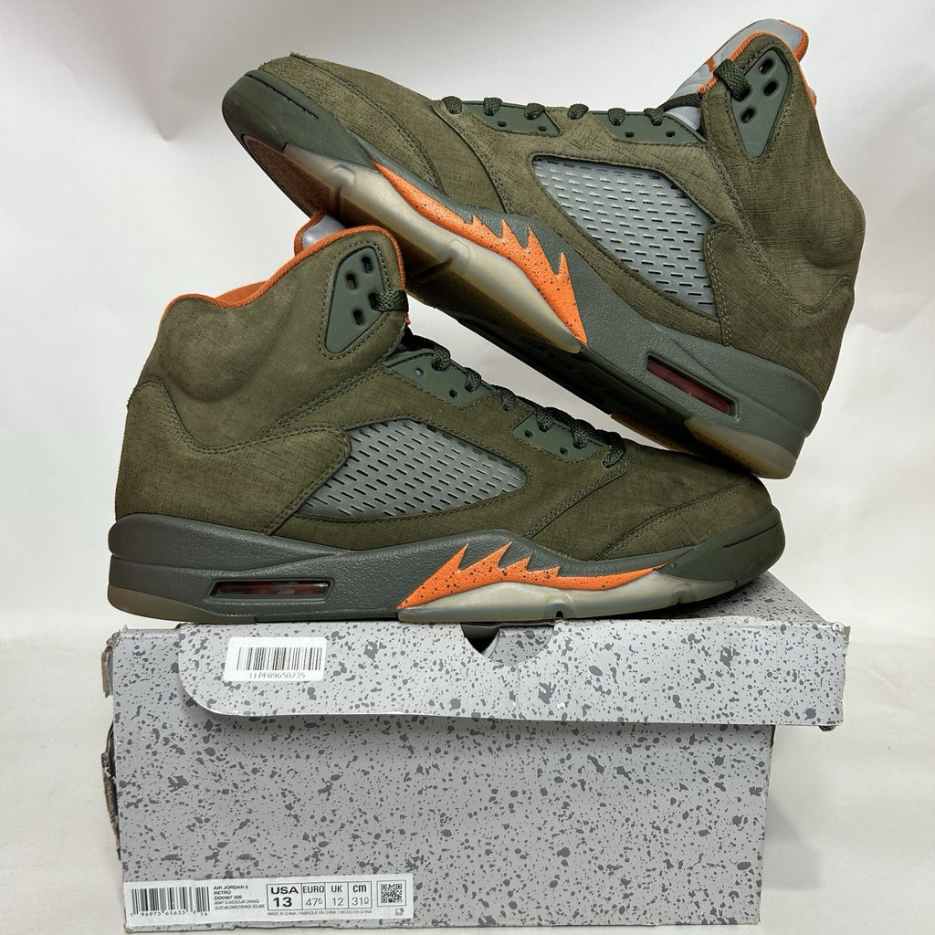 Nike Air Jordan 5 Retro OG “Olive/Green Orange Grey” DD0587-308 Men's 13