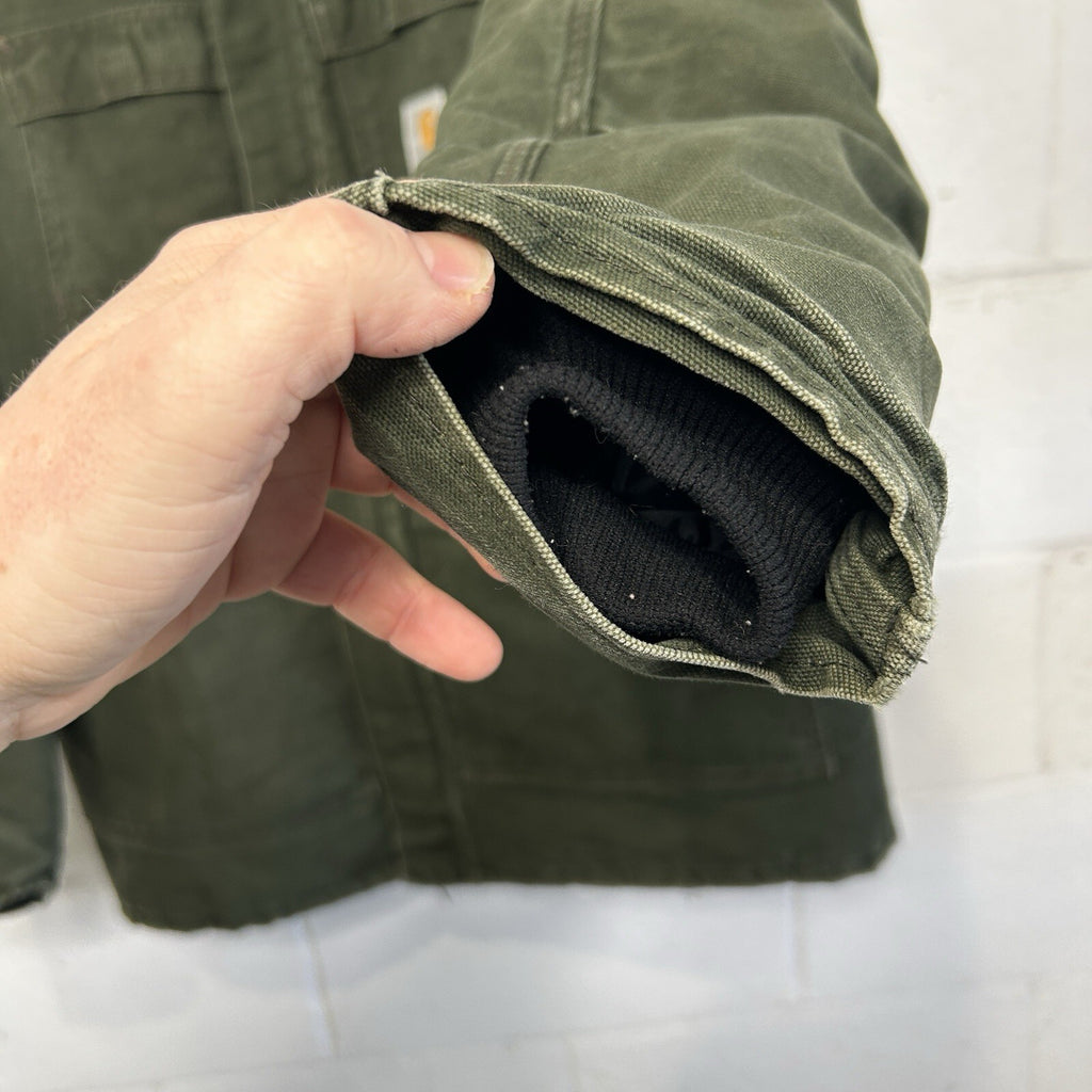 Vintage Carhartt Quilted Artic Duck Jacket “Green” CQ184 Men’s Large