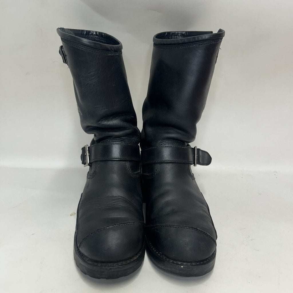 Harley Davidson Embroidered Flames Biker Engineer Boots “Black” Men’s 10.5