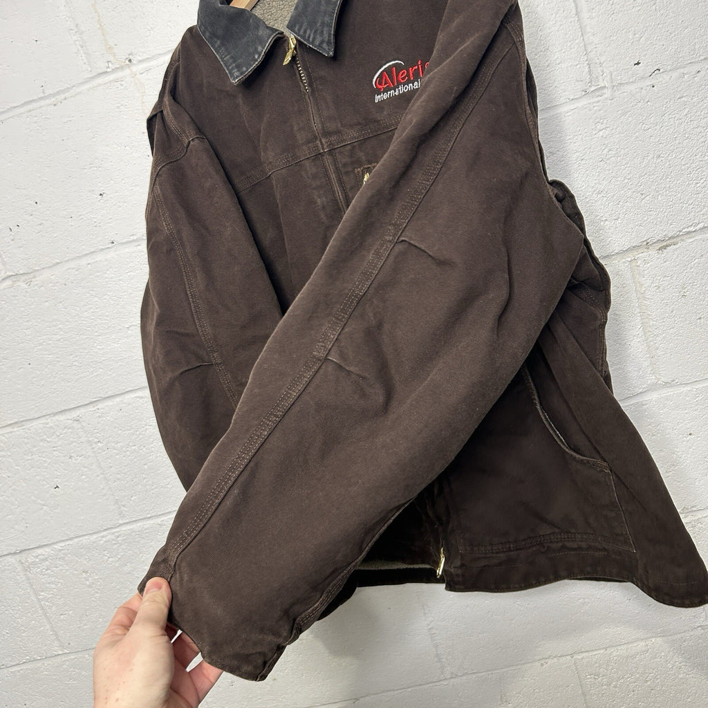 Vintage Carhartt Sherpa-Lined Ridge Jacket “Dark Brown” C61 DKB Men’s X-Large