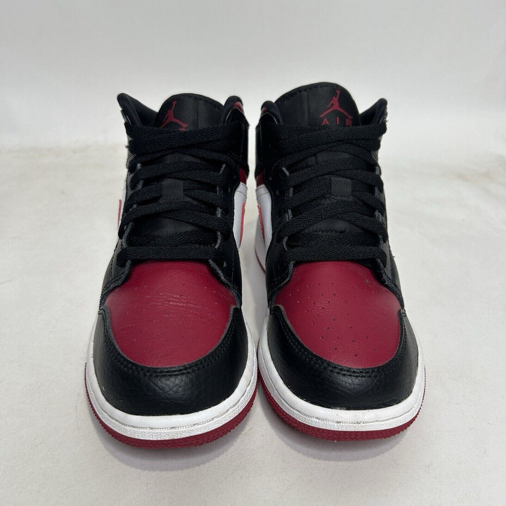 Nike Shoes Air Jordan 1 Mid GS “Bred Toe/Noble Red” 2024
