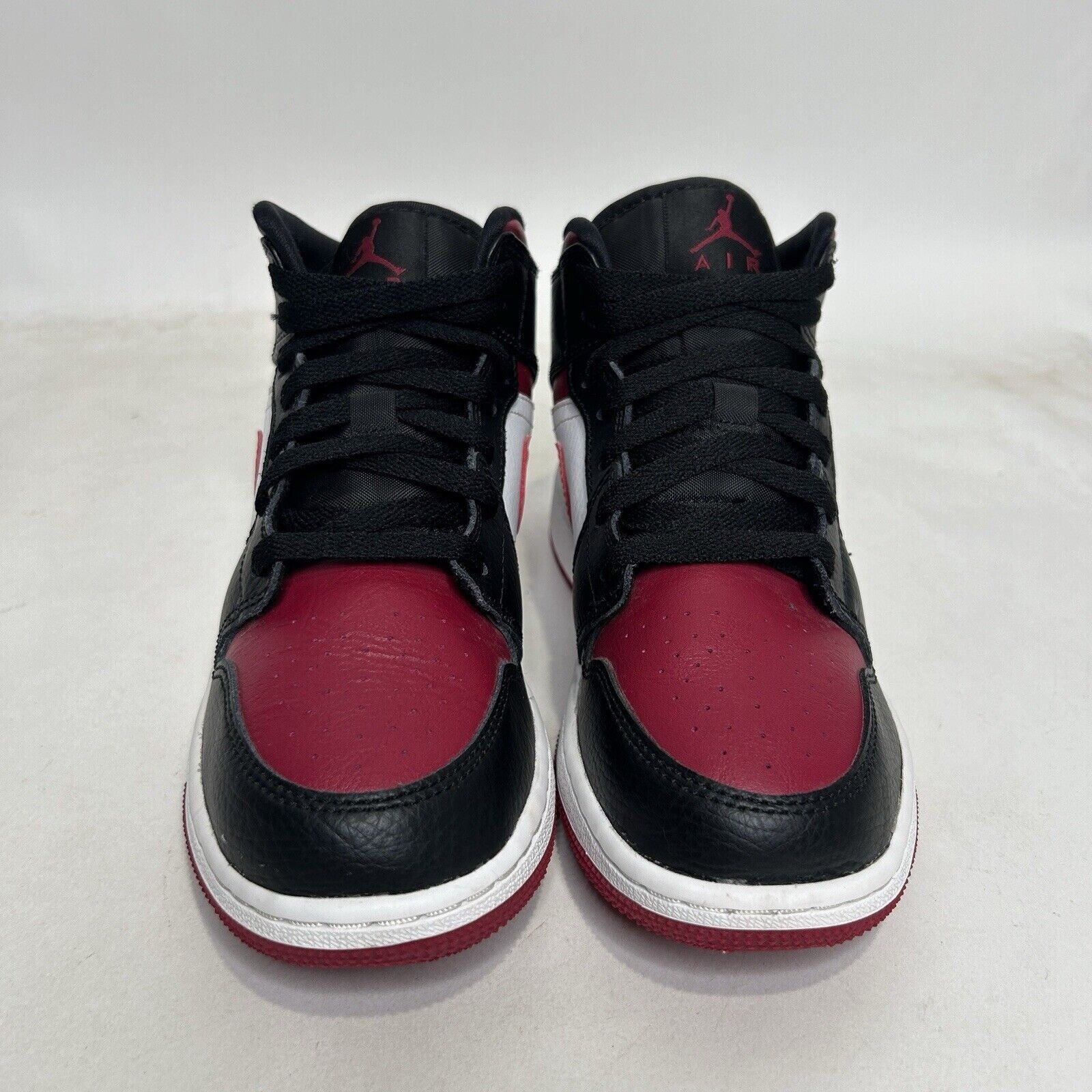 Nike Shoes Air Jordan 1 Mid GS “Bred Toe/Noble Red” 2024