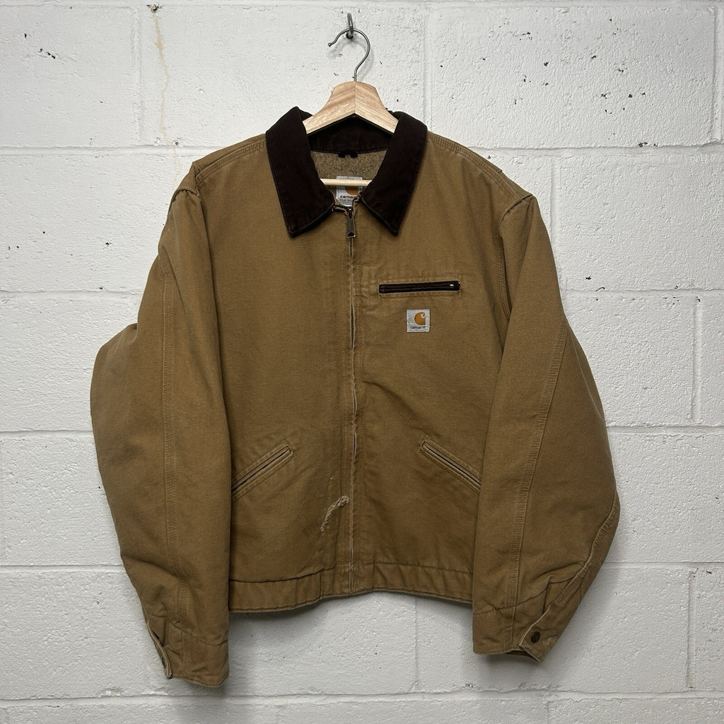 Vintage Carhartt Sherpa-Lined Detroit Jacket “Camel” WJ097 CML Women’s X-Large