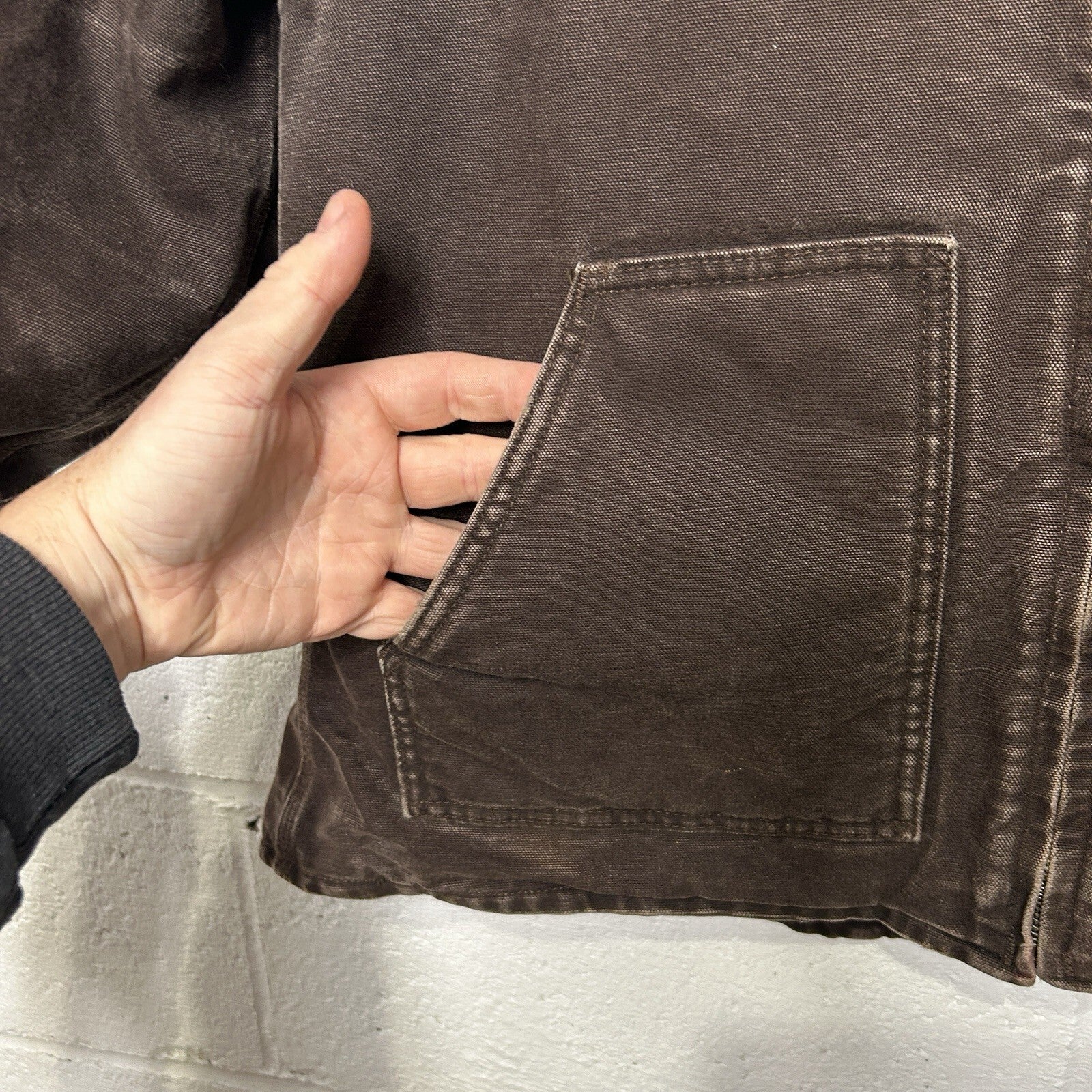 Vintage Carhartt Sherpa-Lined Canyon Jacket “Dark Brown” WJ022 DKB Women’s Large