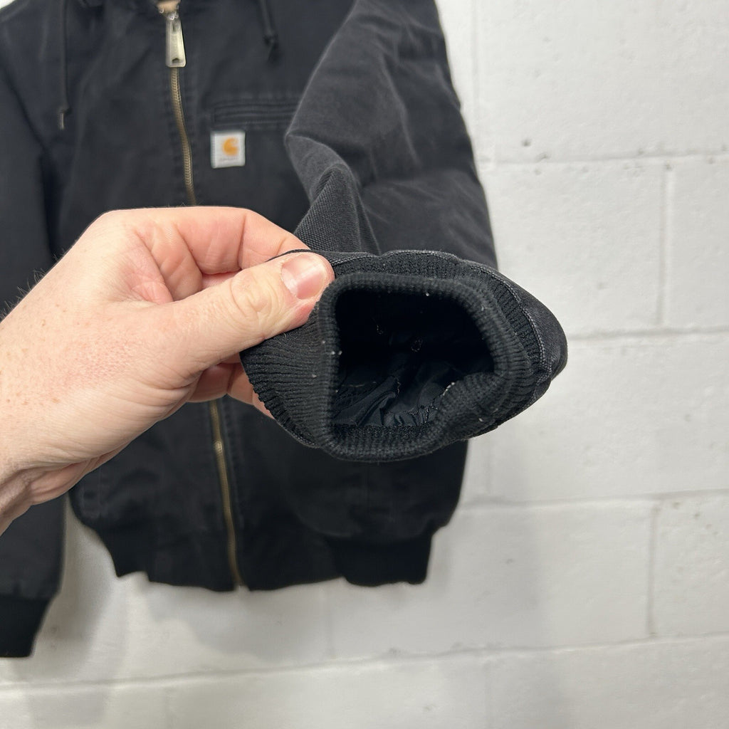Carhartt Sherpa-Lined Wildwood Jacket “Washed Black” 100815-001 Women’s Medium