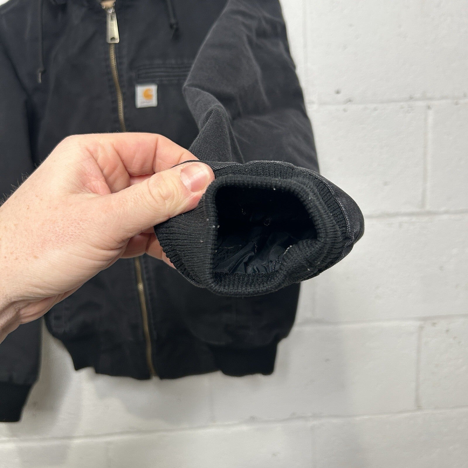 Carhartt Sherpa-Lined Wildwood Jacket “Washed Black” 100815-001 Women’s Medium