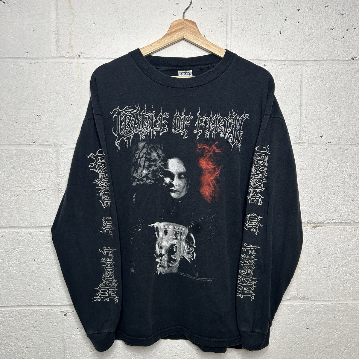 Vintage 2004 Cradle Of Filth “Black Is My Heart” Shirt Longsleeve Men’s X-Large