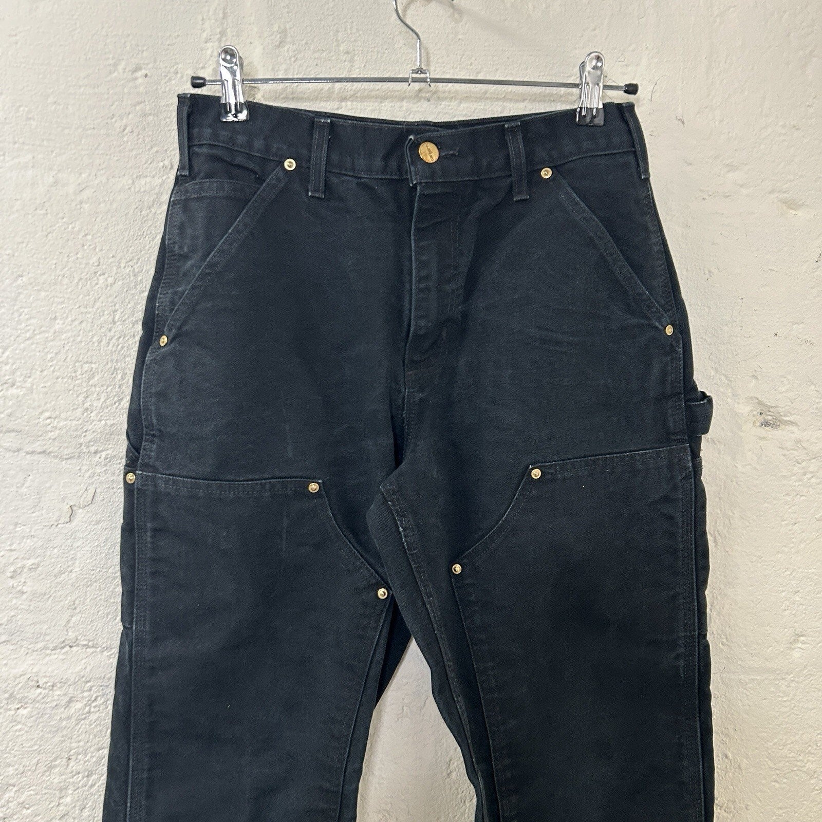 Vintage Faded Carhartt DoubleKnee Carpenter Pants “Black”