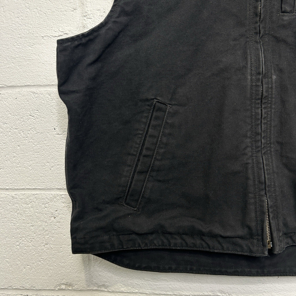 Carhartt Fleece-Lined Knoxville Hooded Vest “Black” 101687-001 Men’s X-Large