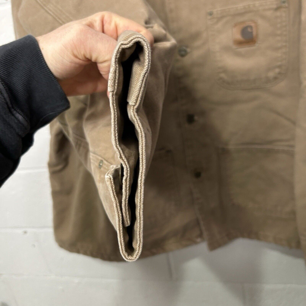 Vintage Carhartt Blanket-Lined Chore Coat “Saddle” C02 SDL