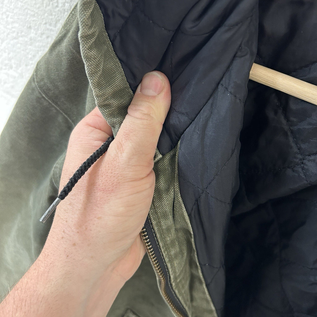 Vintage Carhartt Hooded Active Jacket “Light Olive” J270 LOV Men’s X-Large