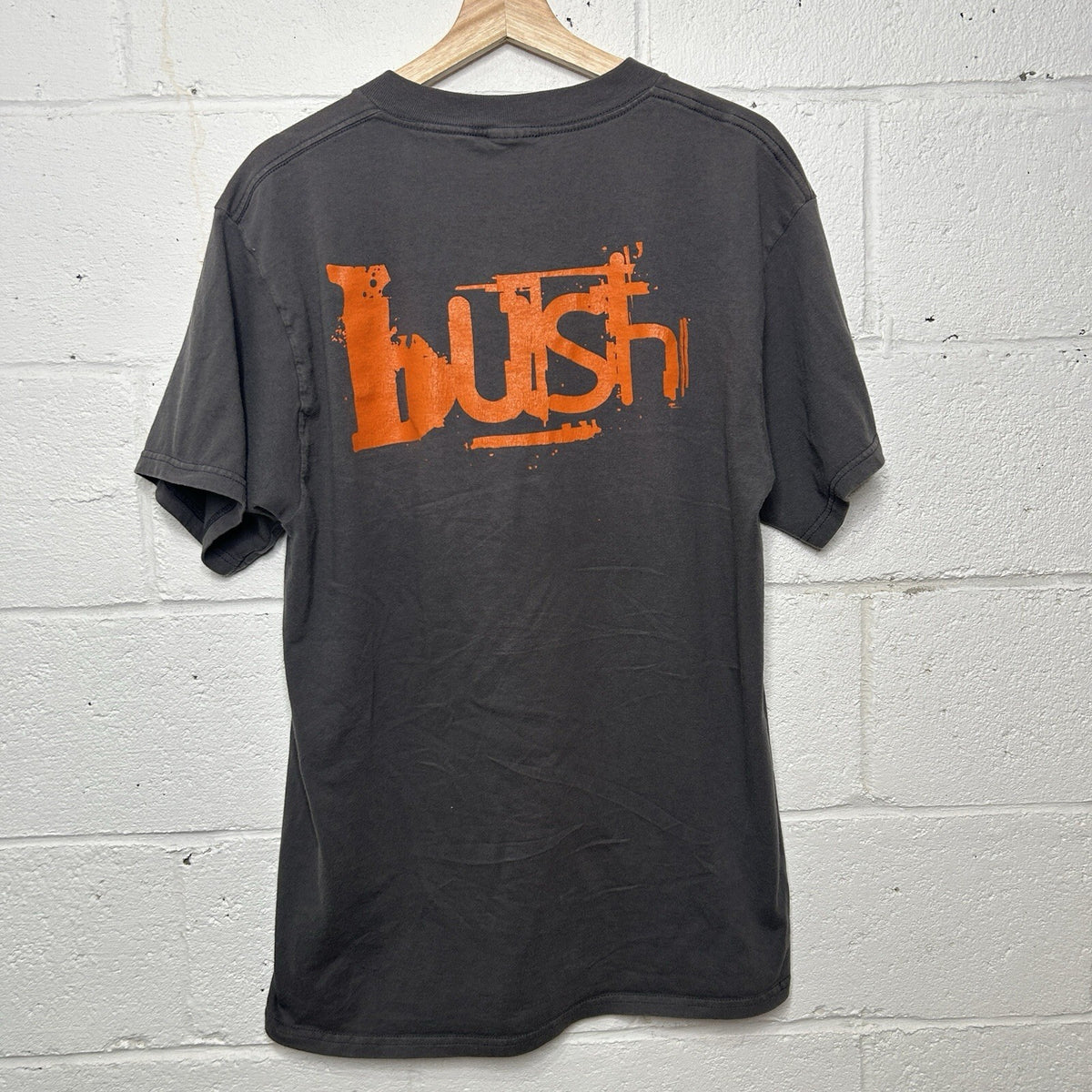 Vintage 90s Bush Razorblade Suitcase Band T-Shirt “Grey” Men’s Large Worn