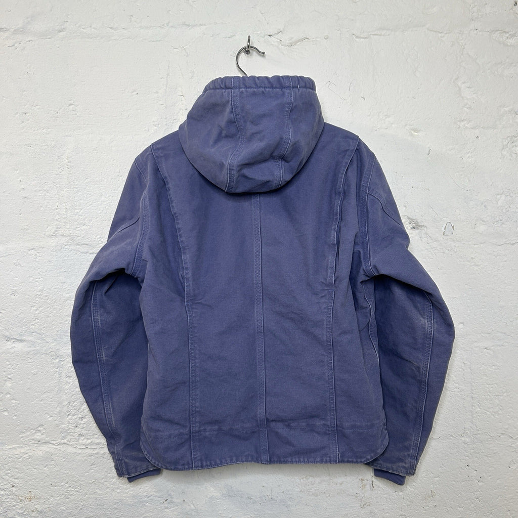 Carhartt Sherpa-Lined Hooded Detroit Jacket “Blue Dusk” WJ141 BDK Women’s Medium