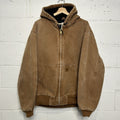 Carhartt Hooded Quilt-Lined Active Jacket “Brown” J130-211 Men’s X-Large