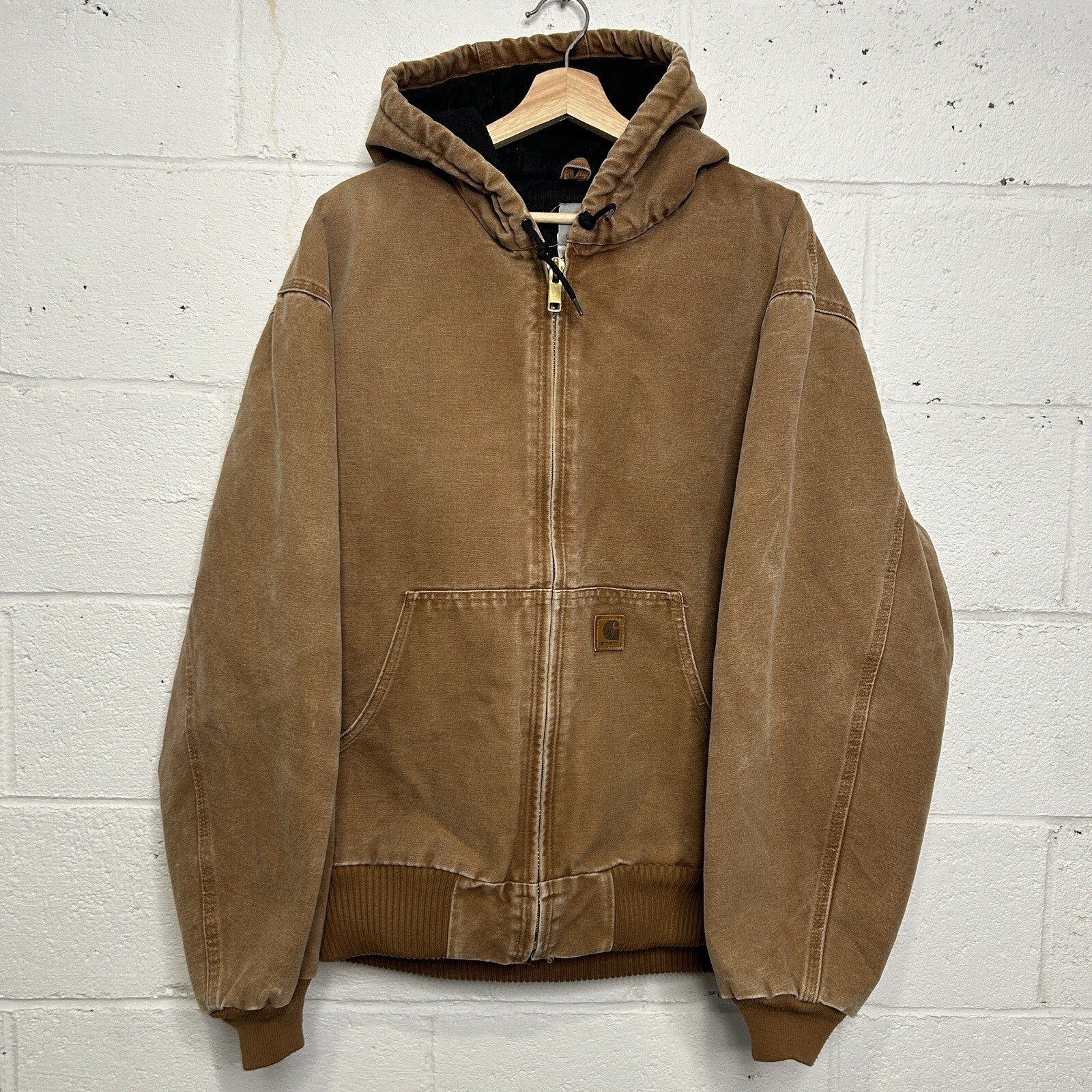 Carhartt Hooded Quilt-Lined Active Jacket “Brown” J130-211 Men’s X-Large