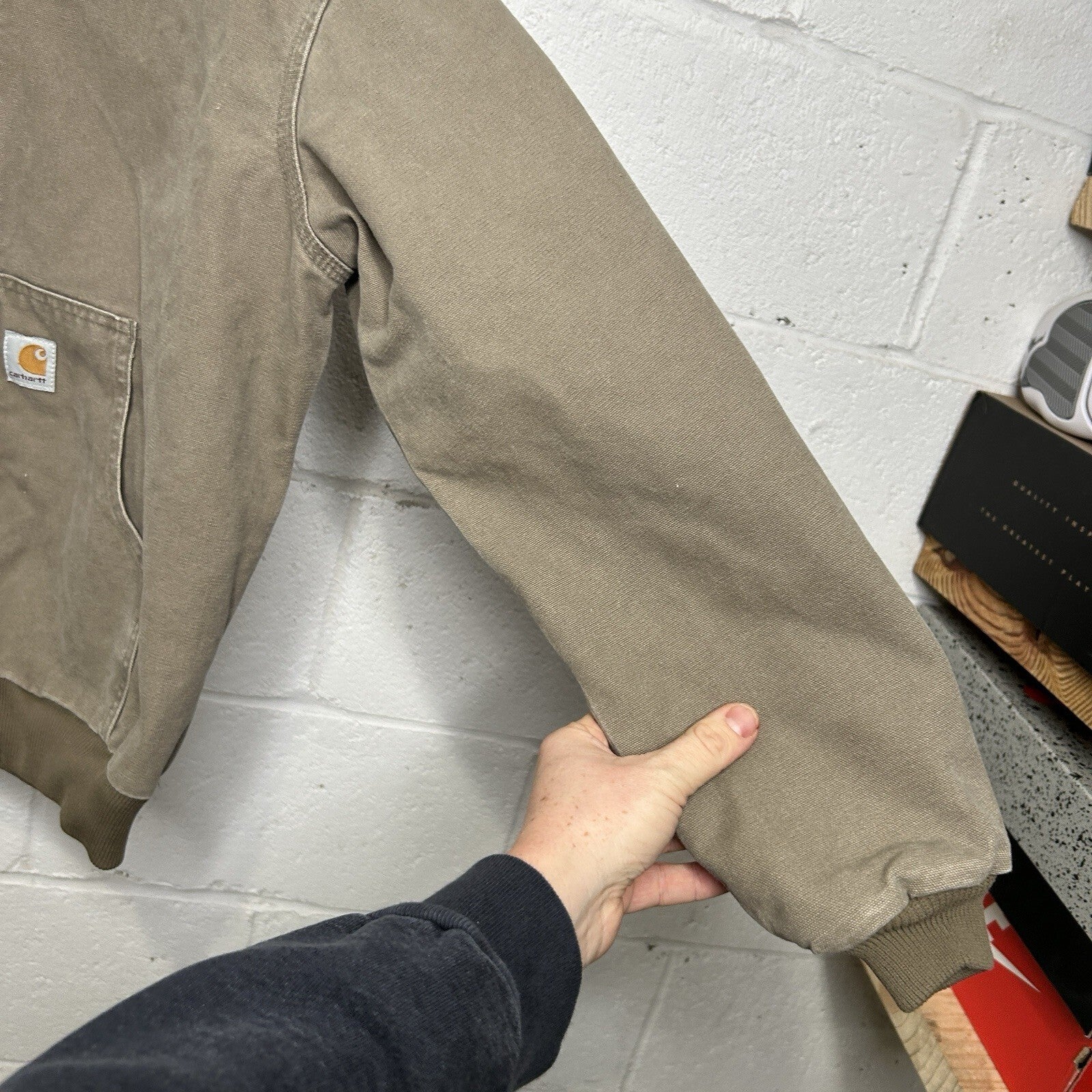 Y2K Carhartt Quilted Hooded Active Jacket “Desert” Y06 DES Youth XL/Women’s XS