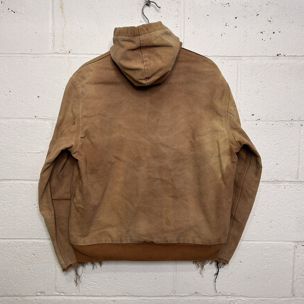 Vintage Carhartt Plaid-Lined Hooded Active Jacket “Brown” Men’s Small
