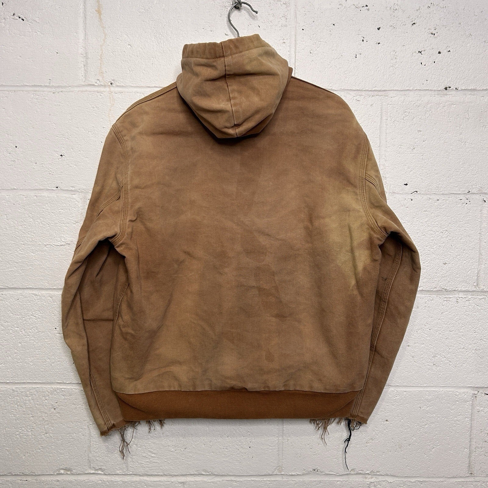 Vintage Carhartt Plaid-Lined Hooded Active Jacket “Brown” Men’s Small