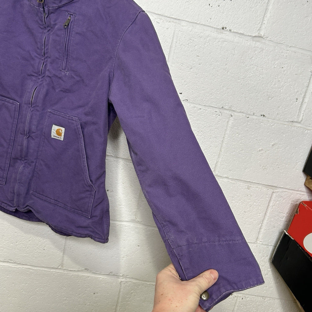 Vintage Carhartt Sherpa-Lined Sierra Jacket “Grape” WJ022 GPE Women’s Small