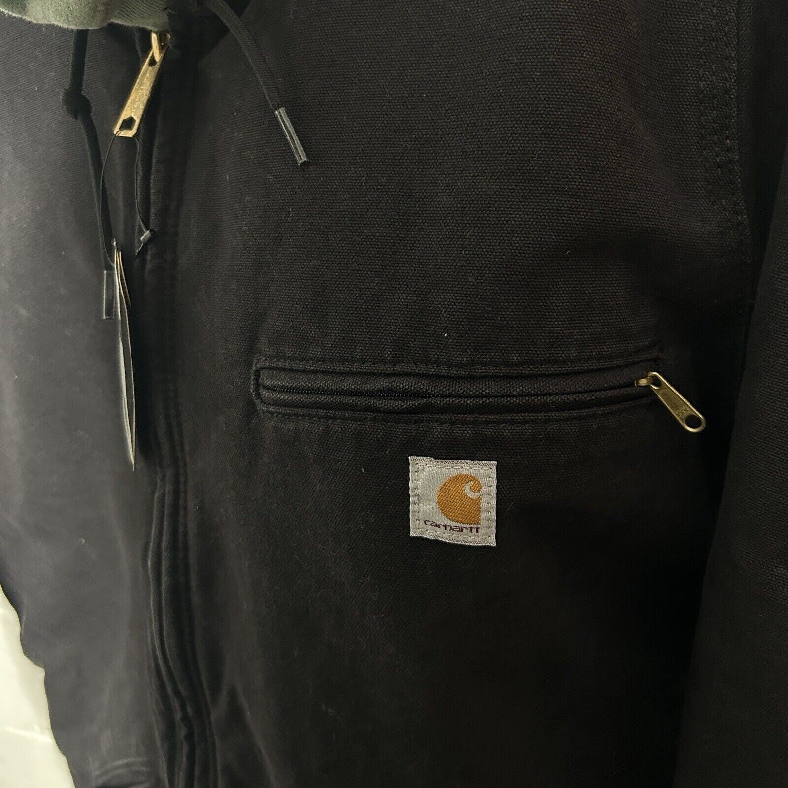 Carhartt Sherpa-Lined Hooded Detroit Jacket “Black”