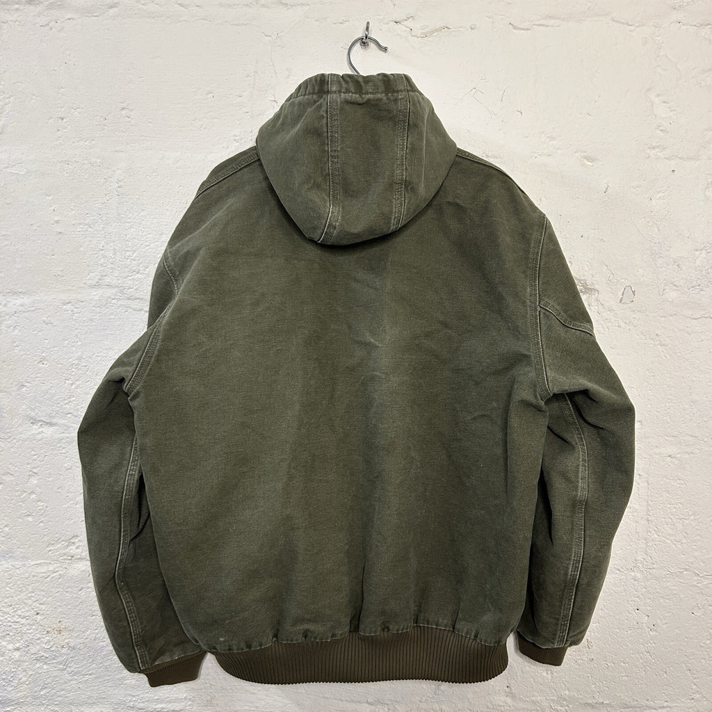 Vintage Carhartt Hooded Active Jacket “Light Olive” J270 LOV Men’s X-Large