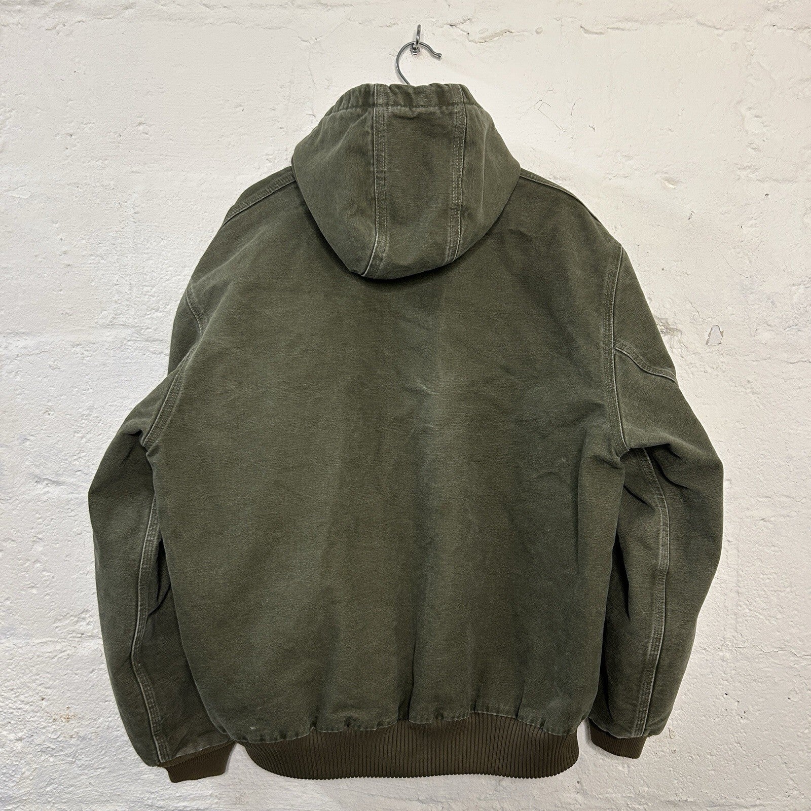 Vintage Carhartt Hooded Active Jacket “Light Olive” J270 LOV Men’s X-Large
