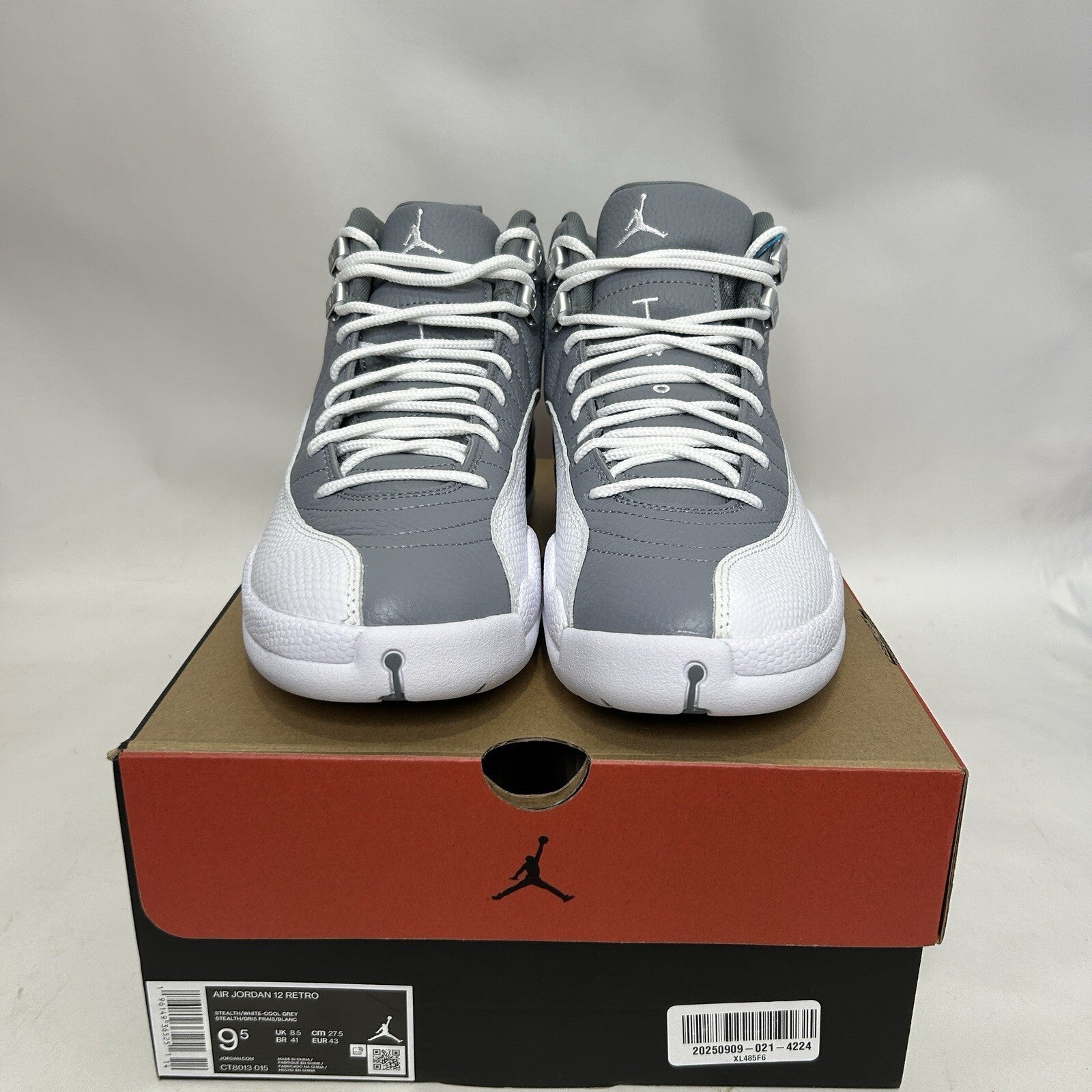 Nike Air Jordan 12 Retro “Stealth/Grey White” 2022 CT8013-015 Men’s 9.5 New