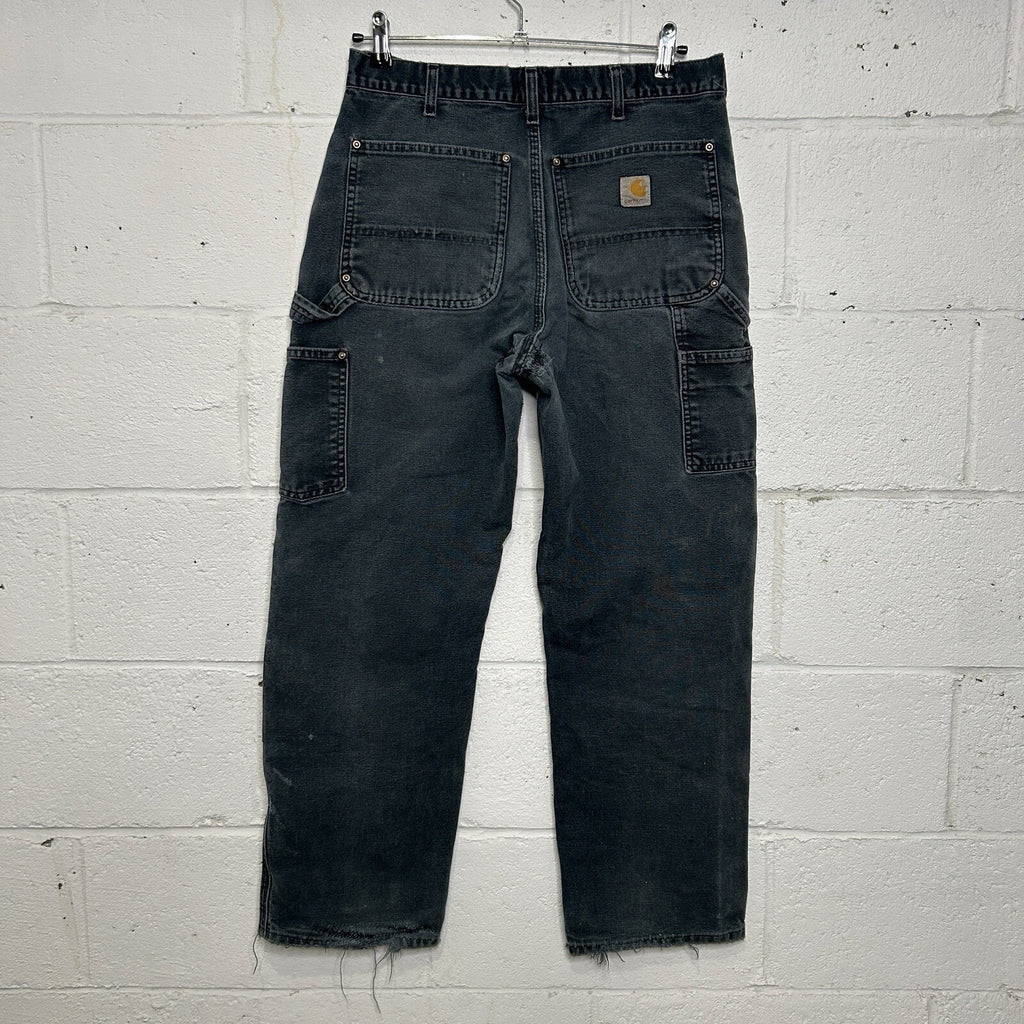 Vintage Faded Carhartt DoubleKnee Carpenter Pants “Black”