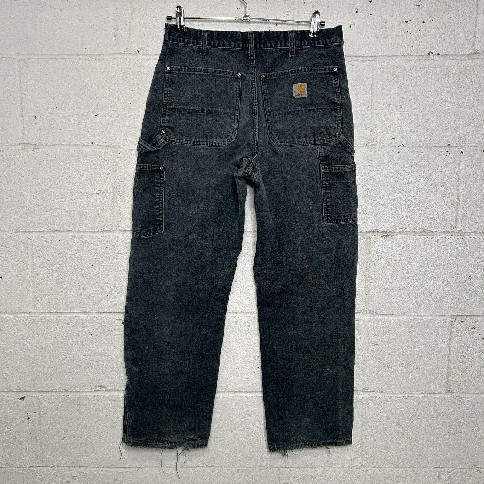 Vintage Faded Carhartt DoubleKnee Carpenter Pants “Black”