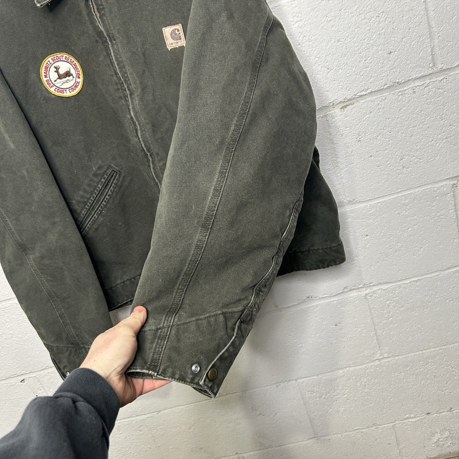 Vintage Carhartt Blanket-Lined Detroit Jacket “Moss” J146 MOS Men’s X-Large