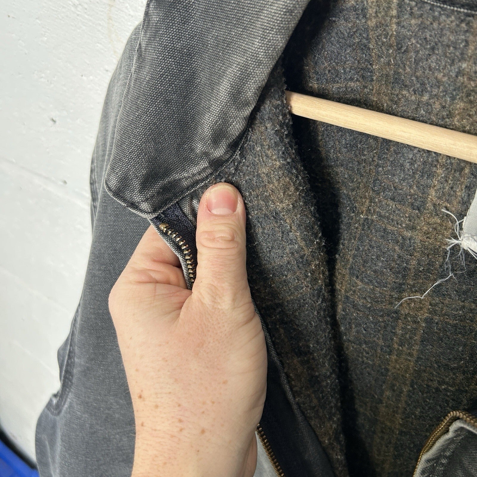 Vintage Carhartt Blanket-Lined Detroit Jacket “Gravel/Grey” J97 GVL Men’s 2XL