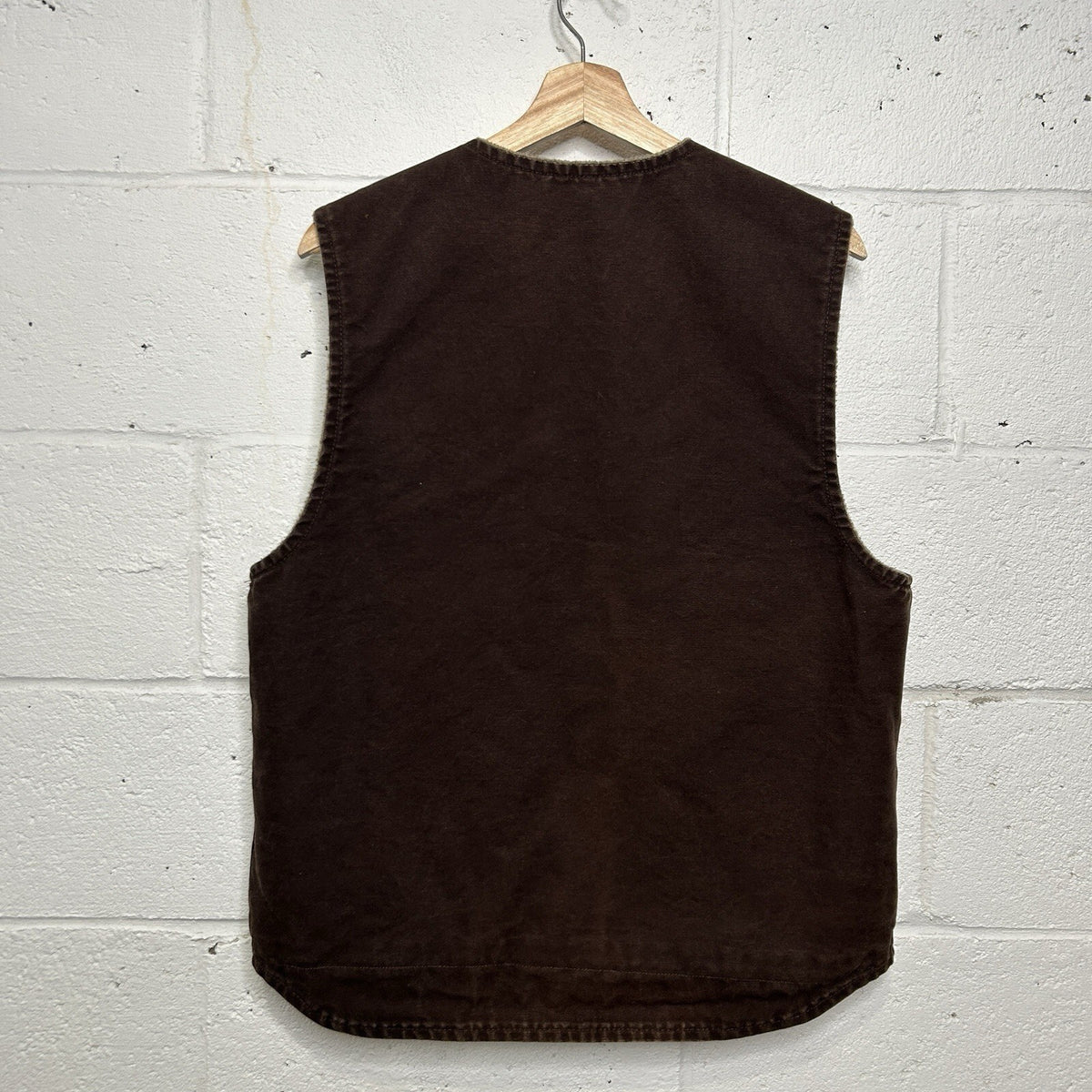 Vintage Carhartt Sherpa-Lined Rugged Vest “Dark Brown” V26 DKB Men’s Medium