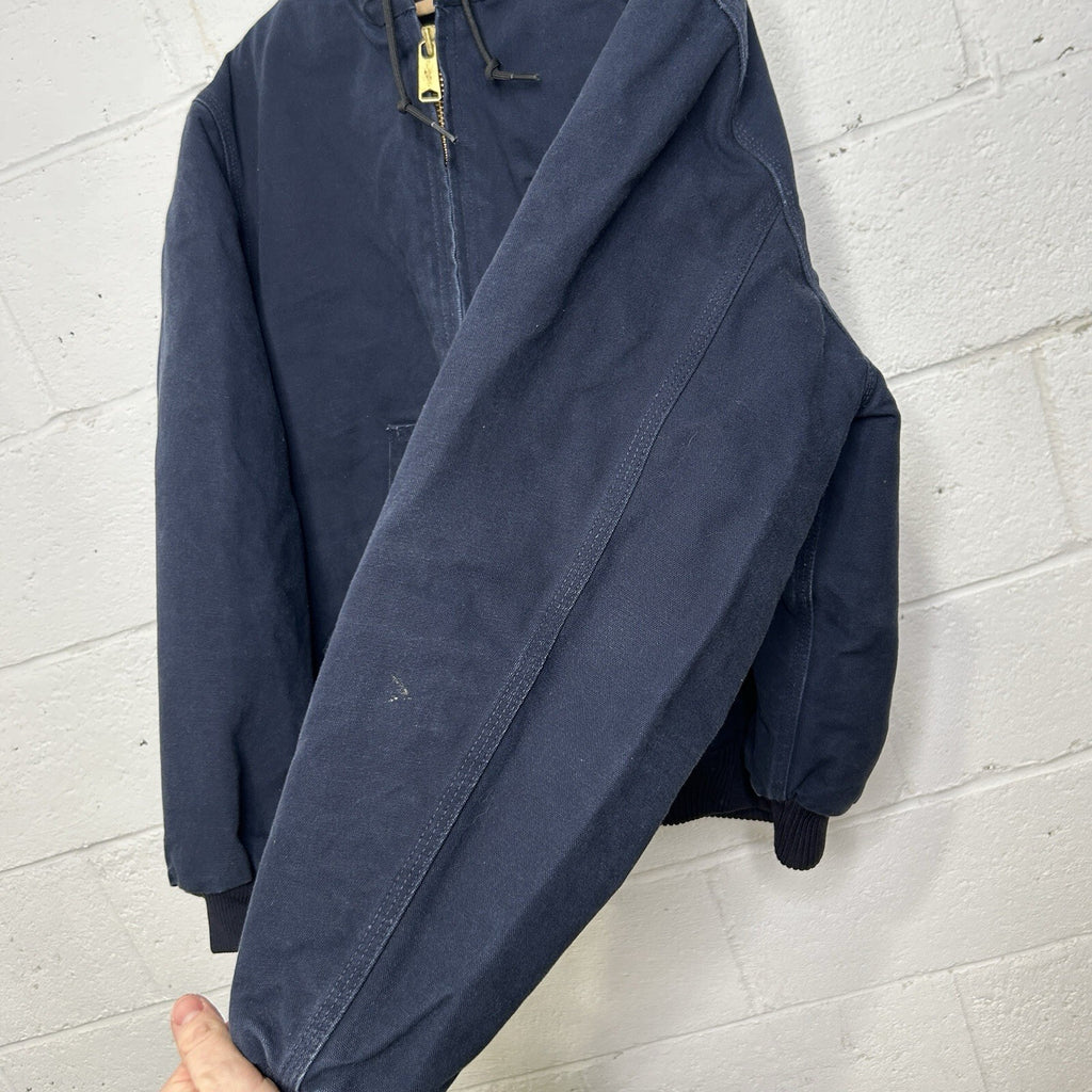 Carhartt Quilted Hooded Active Jacket “Dark Navy” J140 DNY Men’s Large