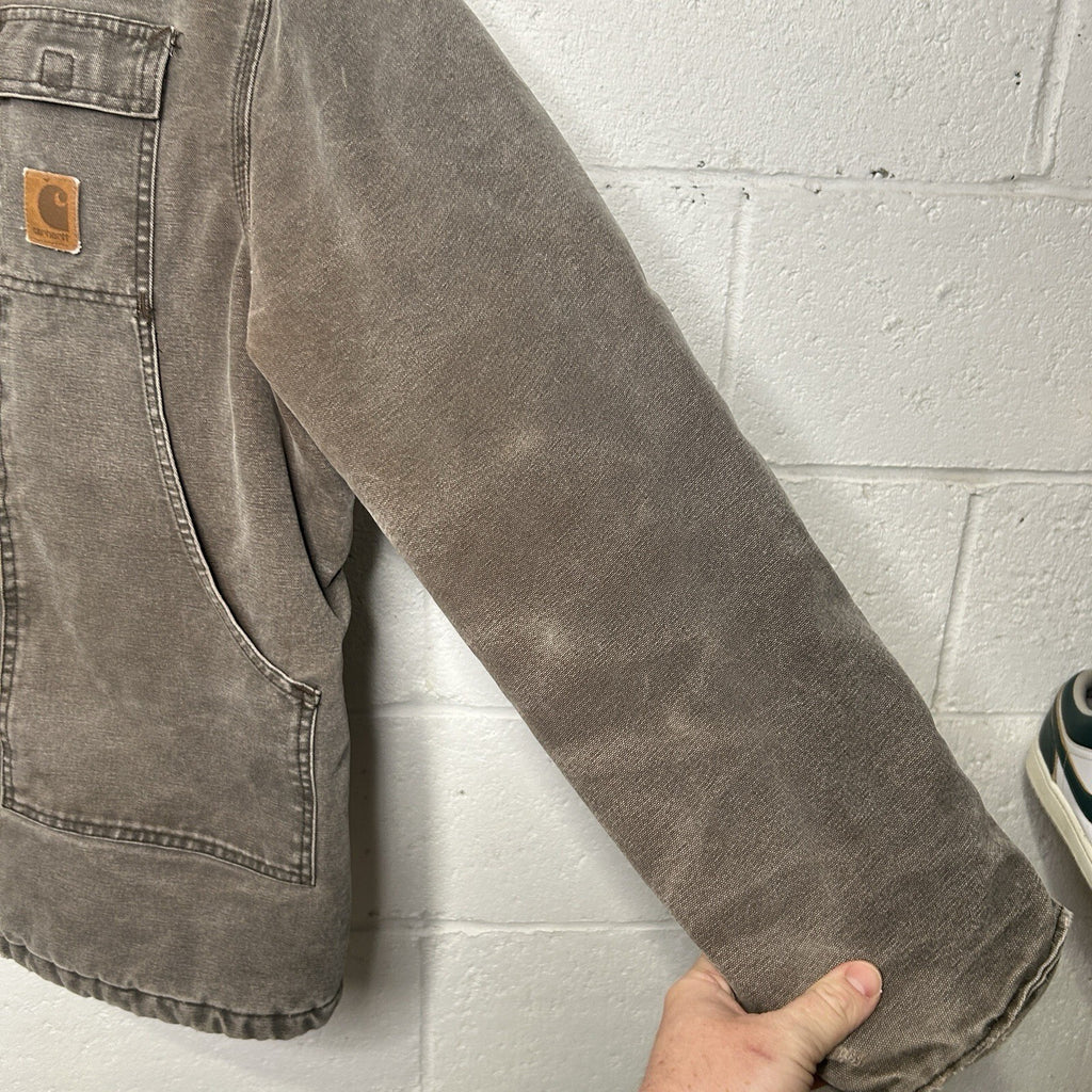 Vintage Faded Carhartt Quilted Artic Jacket “Chestnut” C26 CHT Men’s Medium