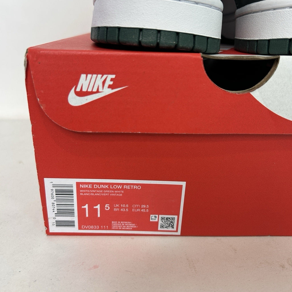 Nike Dunk Low Retro “White Vintage Green”