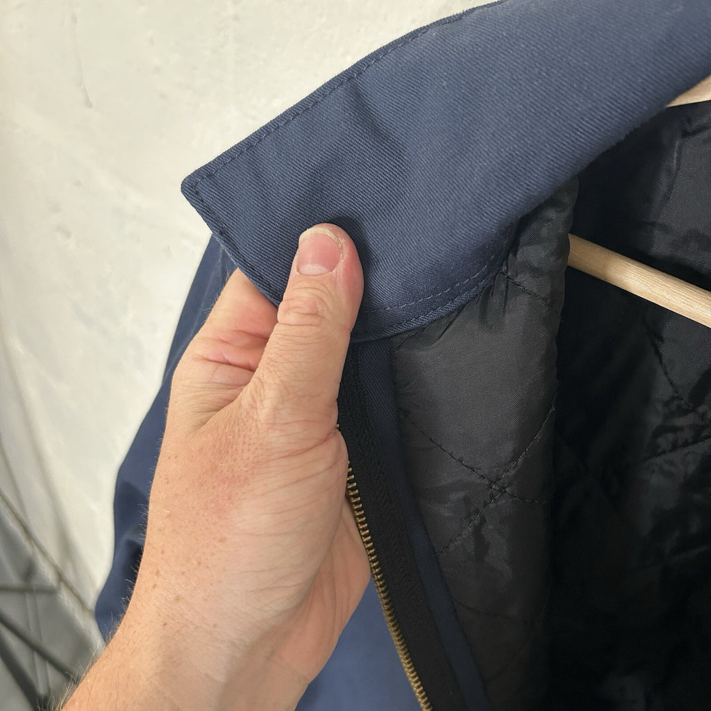 Y2K Carhartt Twill Quilt-Lined Detroit Jacket “Navy Blue” J293 NVY Men’s Large