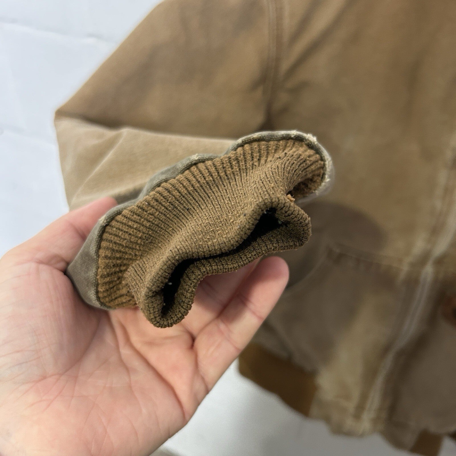 Carhartt Sandstone Quilted Hooded Active Jacket “Brown” J130-211 Men’s Small