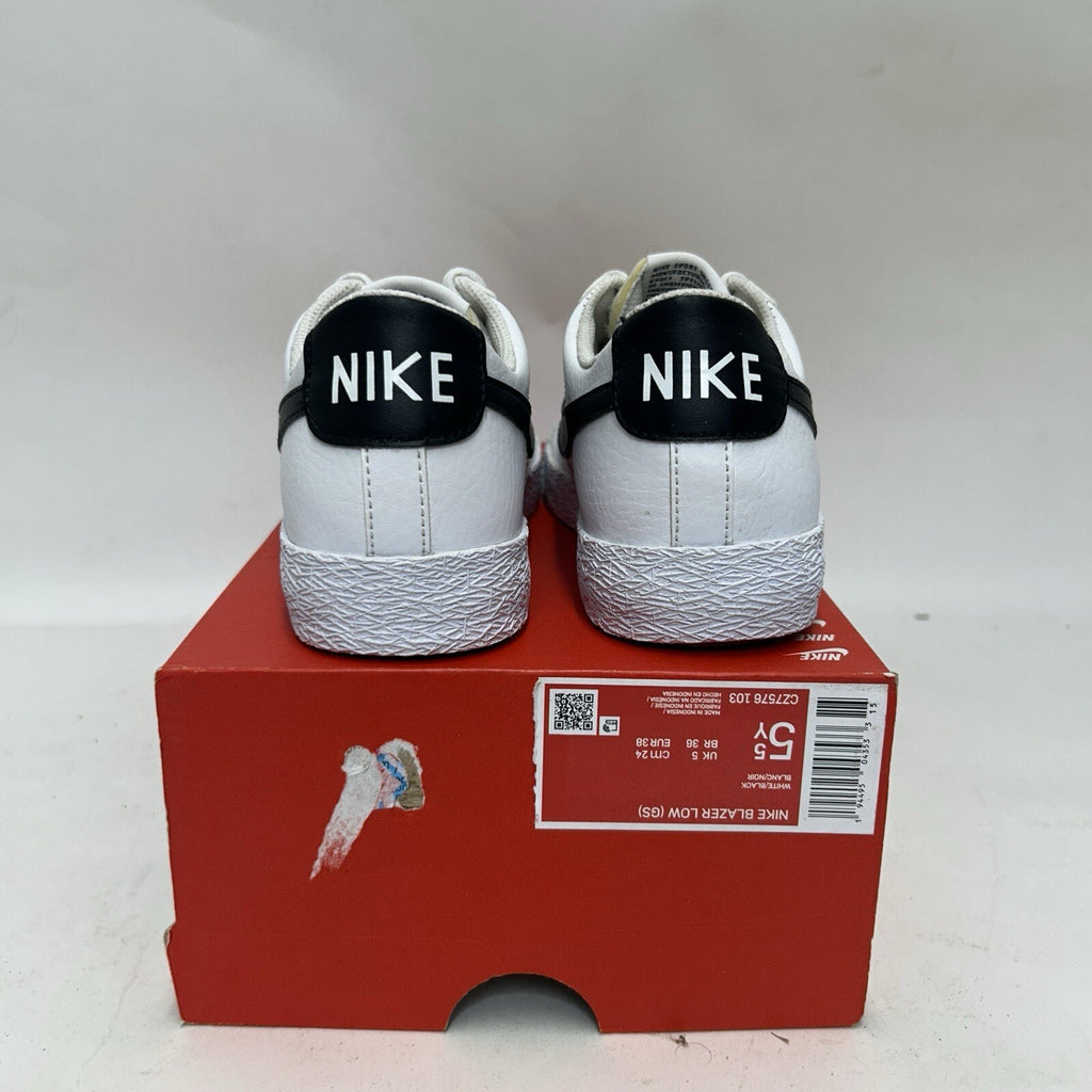 Nike Blazer Low GS “White Black” CZ7576-103 5.5Y/Women's 7 New