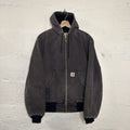 Vintage Faded Carhartt Thermal Hooded Active Jacket “Black” JR105 Men’s Small