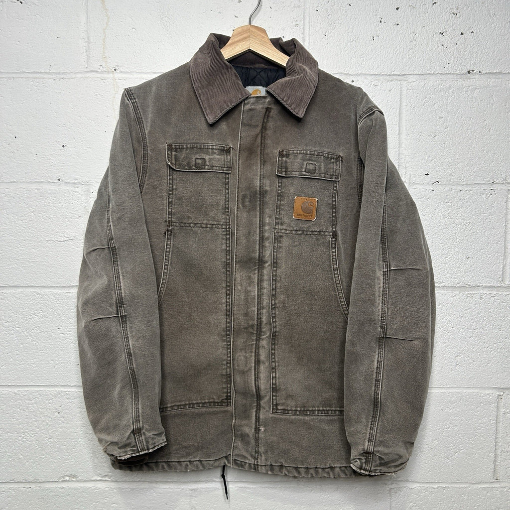 Vintage Faded Carhartt Quilted Artic Jacket “Chestnut” C26 CHT Men’s Medium