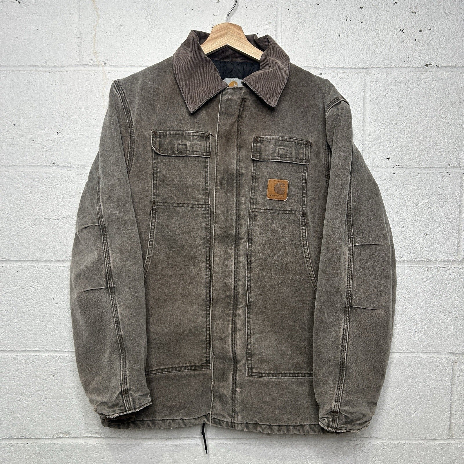 Vintage Faded Carhartt Quilted Artic Jacket “Chestnut” C26 CHT Men’s Medium