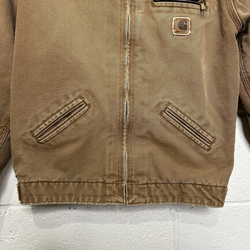 Y2K Carhartt Sherpa-Lined Detroit Jacket “Brown” YYJ97 BRN Youth XL/ Women’s XS