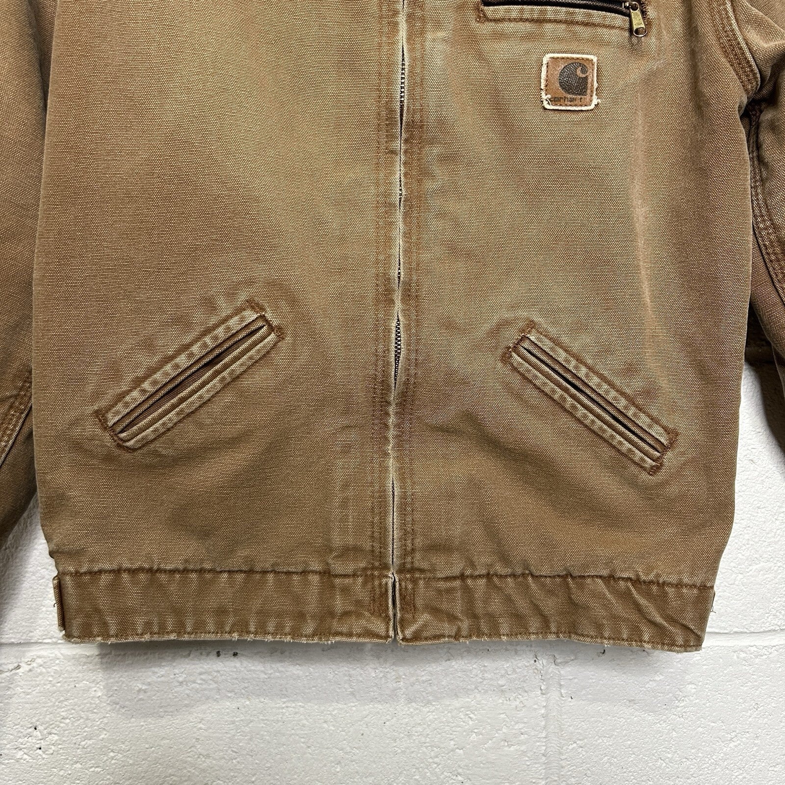 Y2K Carhartt Sherpa-Lined Detroit Jacket “Brown” YYJ97 BRN Youth XL/ Women’s XS