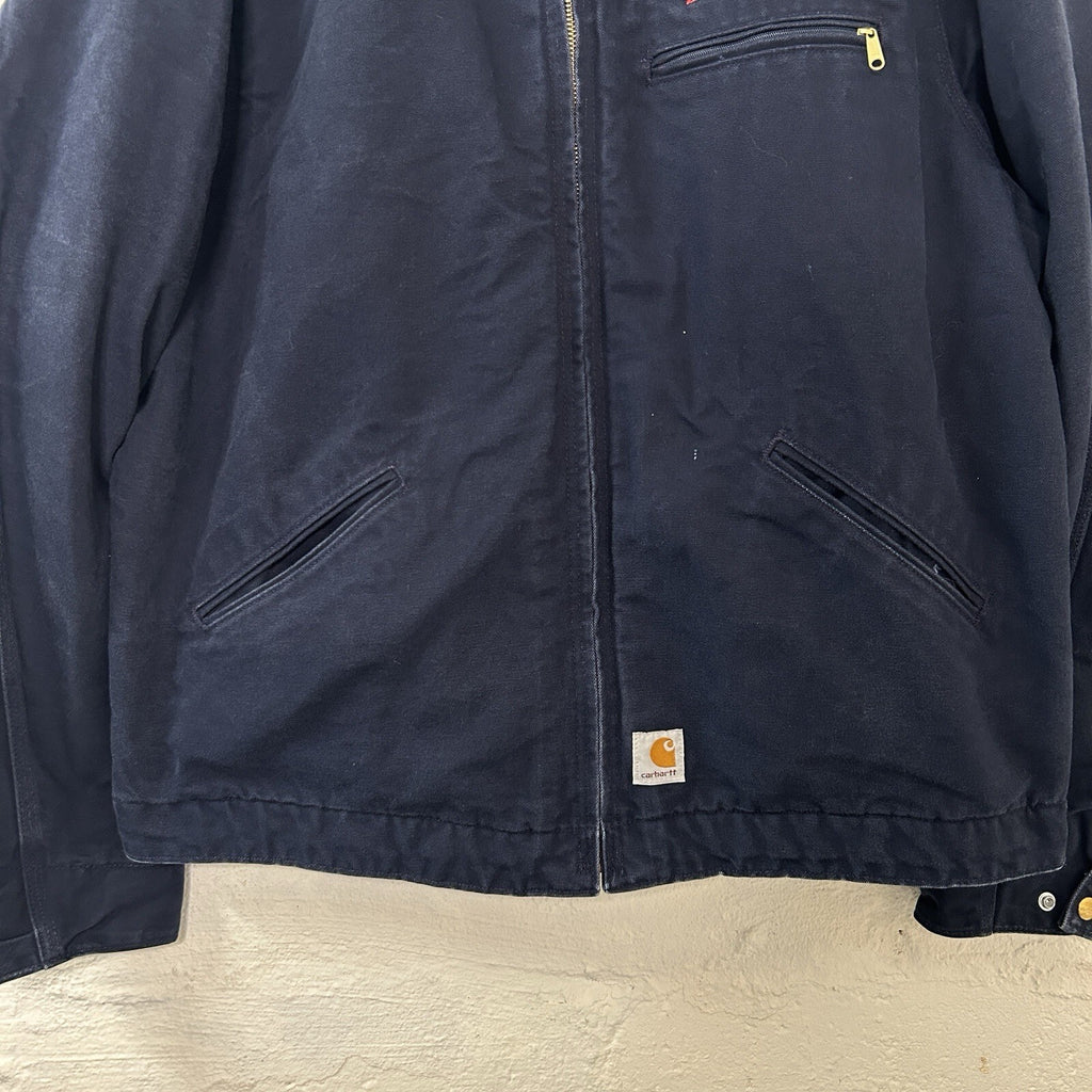 Y2K Carhartt Blanketed Detroit Jacket Budweiser “Dark Navy” J209 DNY Men’s XL