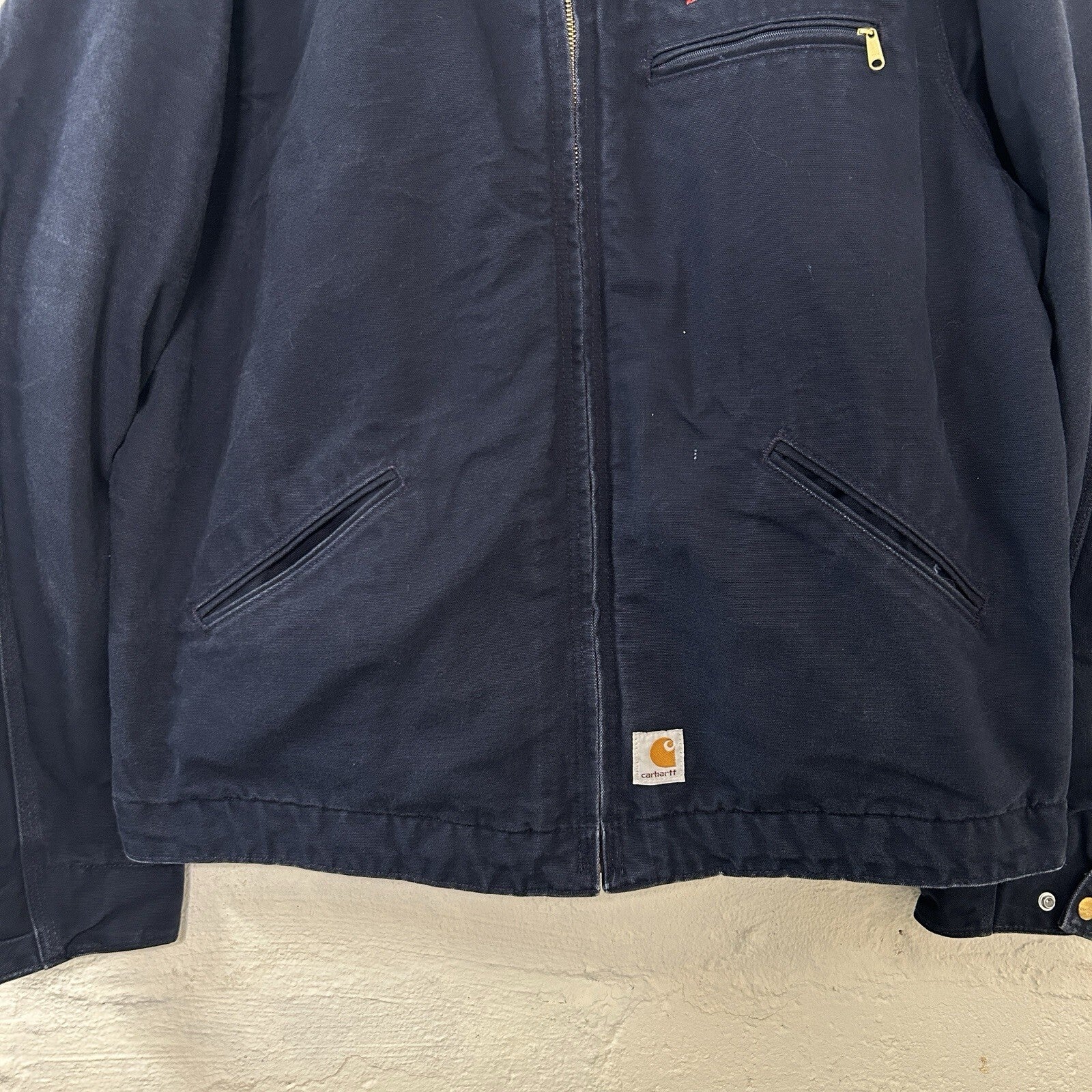 Y2K Carhartt Blanketed Detroit Jacket Budweiser “Dark Navy” J209 DNY Men’s XL
