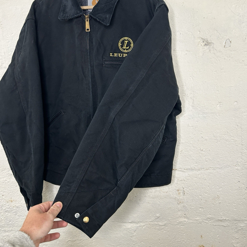 Vintage Carhartt Blanket-Lined Detroit Jacket “Black” Leupold J001 BLK Men’s LRG